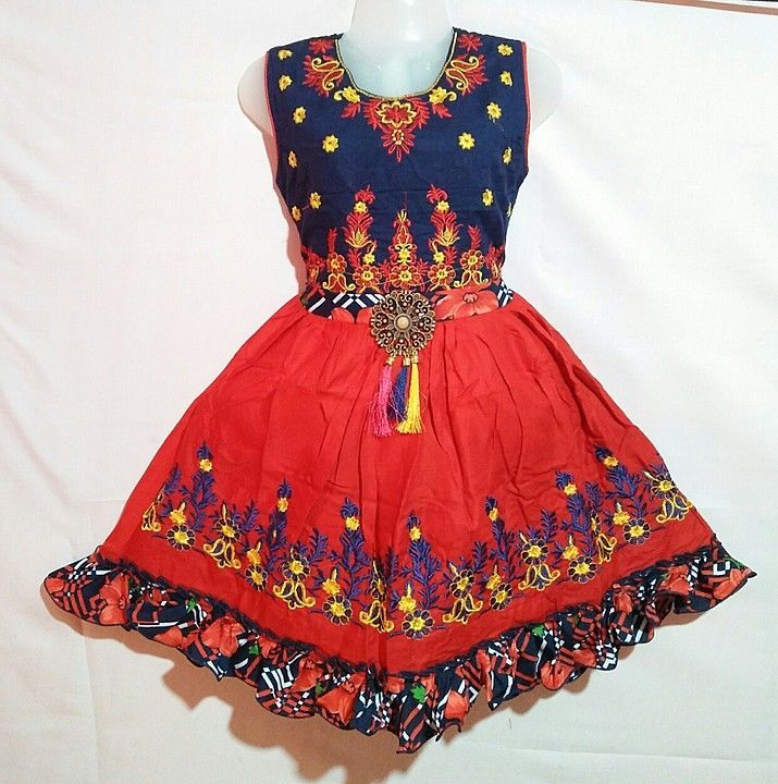 Kids Rayon frock , size:( 20-30) uploaded by RED ROSE FASHION on 8/23/2020