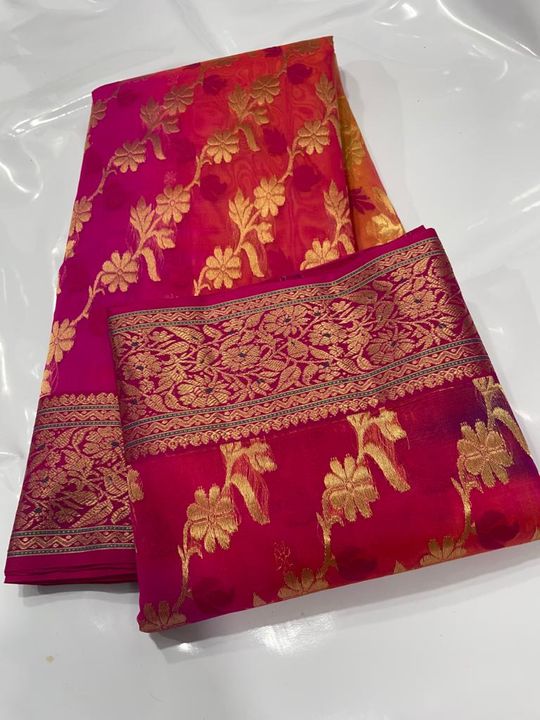 Chanderi handloom saree uploaded by business on 7/19/2021