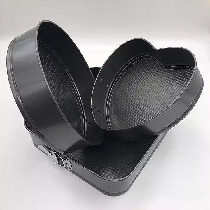 3 Pcs Cake Mould Heart, Square, Round uploaded by Wholesaledock LLP on 5/29/2020