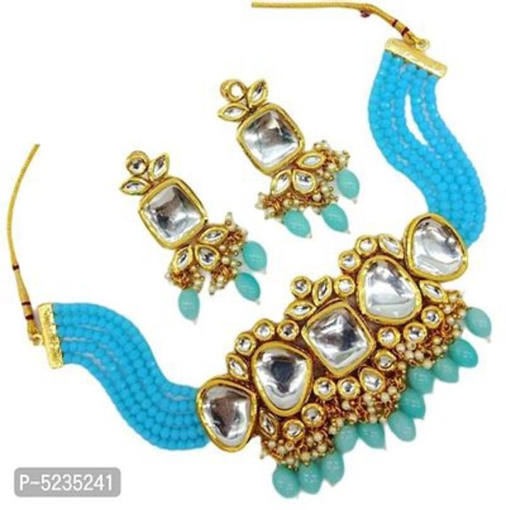 Post image 900/-Free shipping Kundan necklace set gl