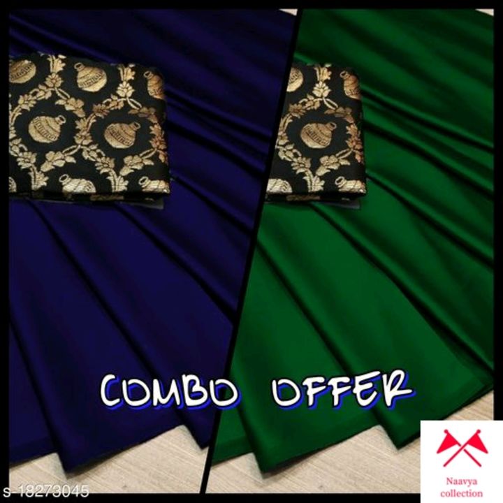 Post image Beautiful sari combo at 600rs only hurry up to buy🙂🙂🙂