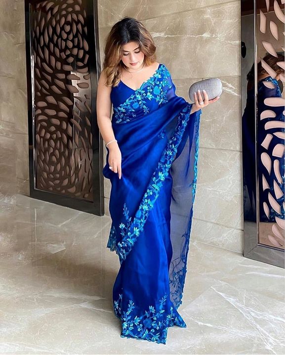 Party wear saree uploaded by business on 7/20/2021