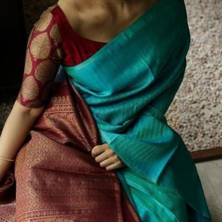 Soft Silk saree with Blouse Piece uploaded by business on 7/20/2021