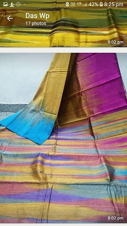Post image Cotton silk handloom saree with BP 
price 600+$