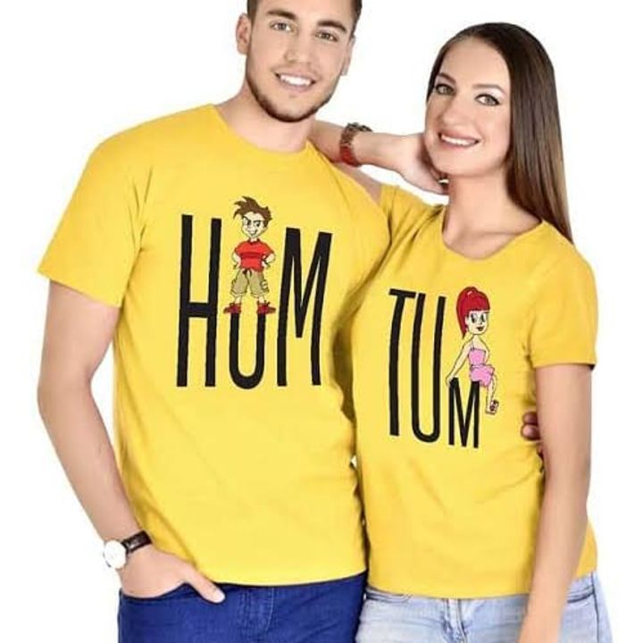 Post image Couples printing tshirt available contact us for order in this number 8700953557
