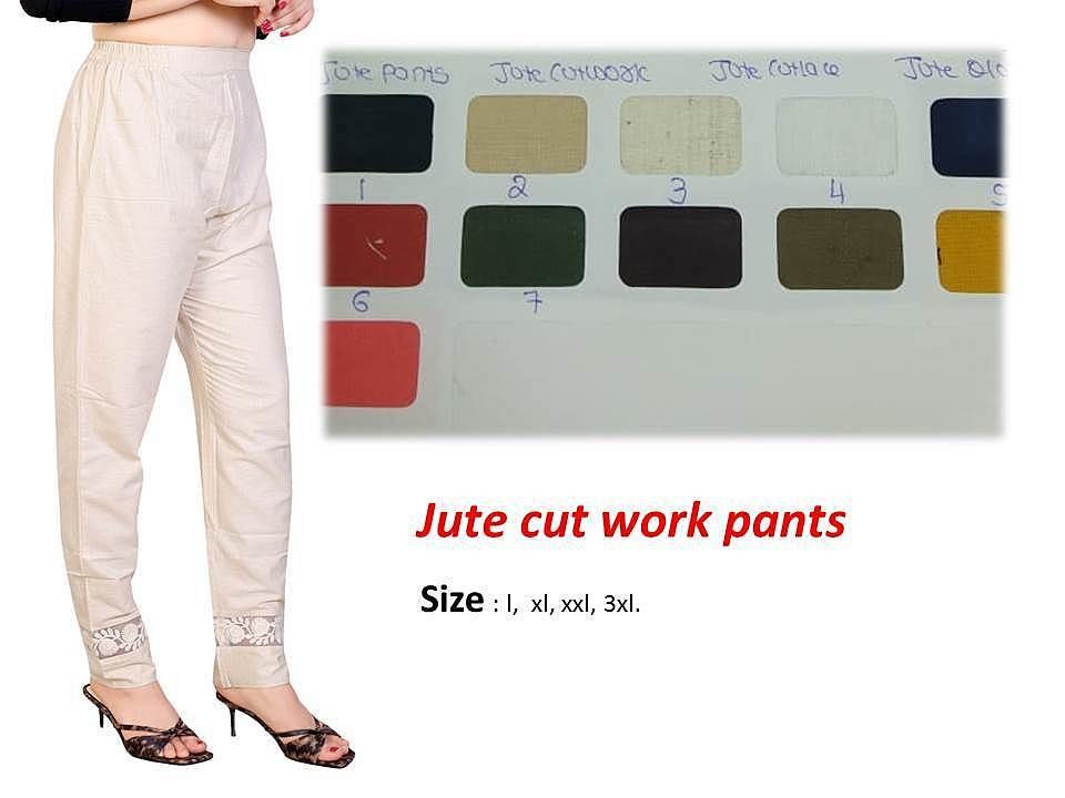 Jute cutwork pants uploaded by business on 8/23/2020