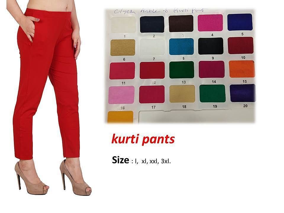 Cotton lycra kurti pants uploaded by business on 8/23/2020