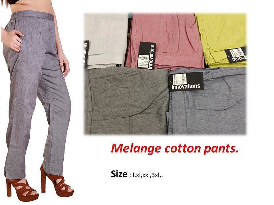 Cotton melange pants uploaded by business on 8/23/2020