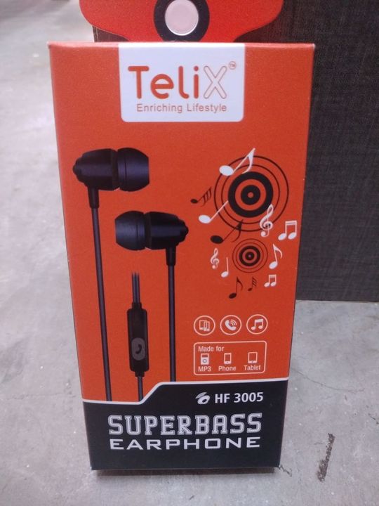 Telix HF 3005 Super bass wired headsets uploaded by SRINIKA MOBILE ACCESSORIES  on 7/20/2021
