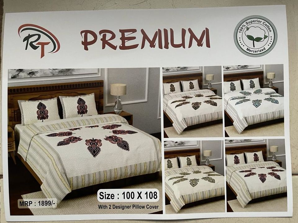 King size double bedsheet with 2 pillow covers uploaded by business on 7/21/2021