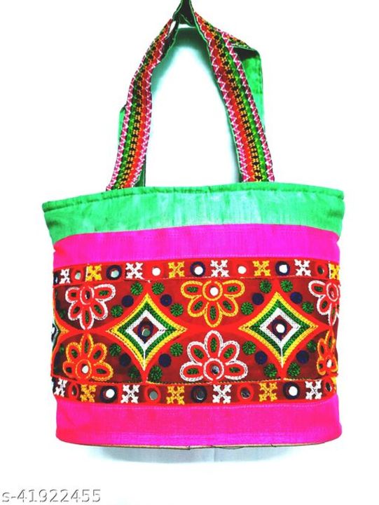 Embroidery hand bag uploaded by Umiya Enterprise on 7/21/2021