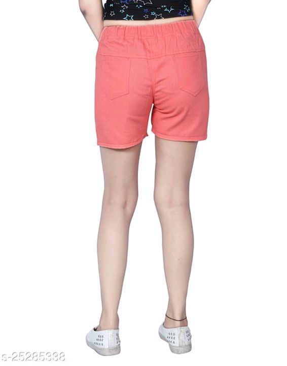 Name:*Gorgeous Trendy Women Shorts* uploaded by BLUE BRAND COLLECTION on 7/21/2021