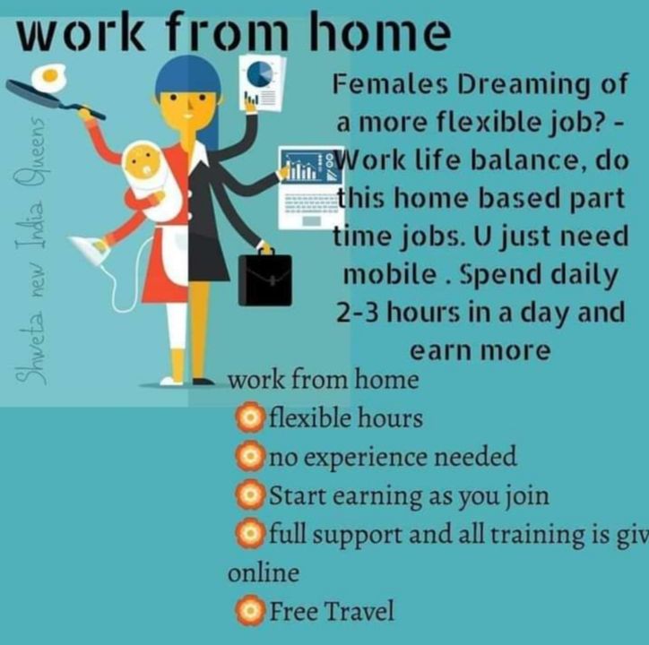 Work From Home 🏡🏡 only for ladies 👸🏻👸🏻 uploaded by Universal Fashion on 7/21/2021