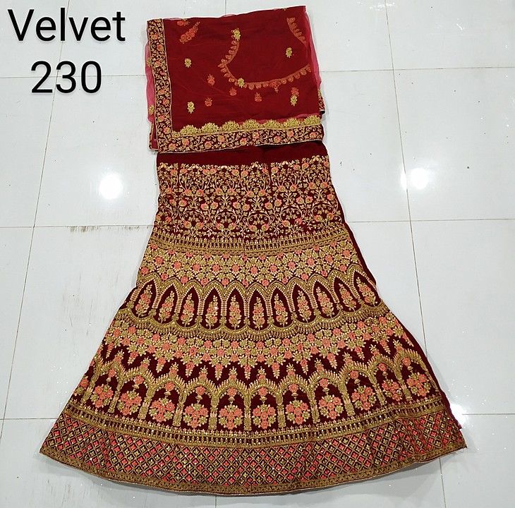 Post image Hey! Checkout my new collection called Velvet lengha.