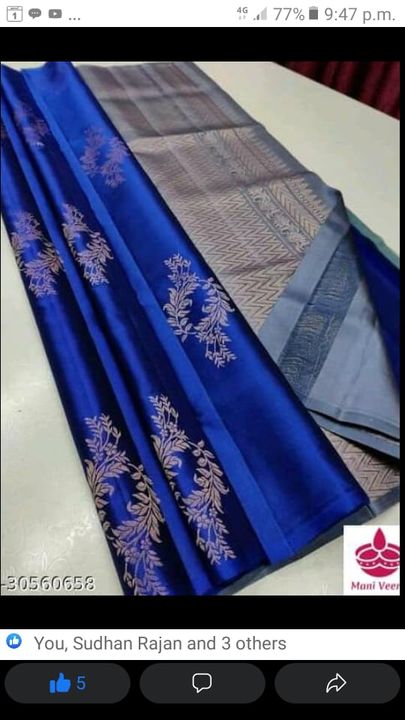 Soft silk saree  uploaded by business on 7/21/2021