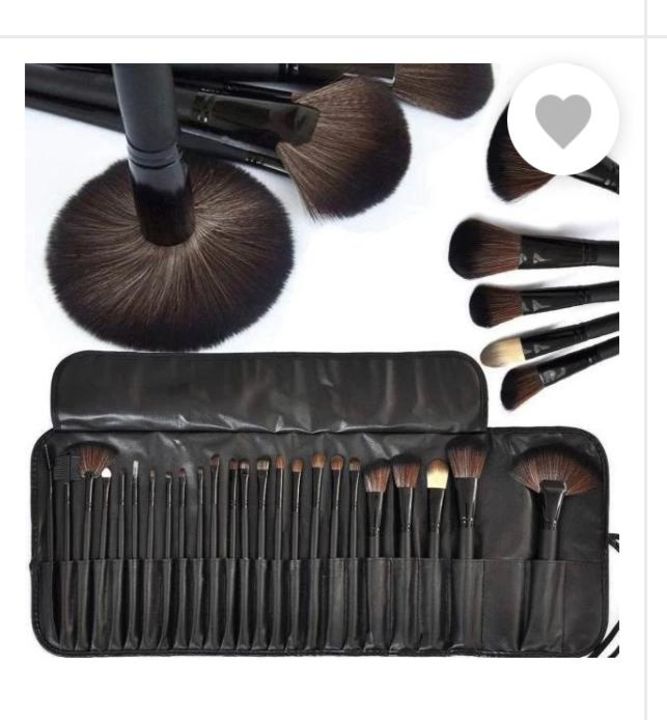 Pack of 24 makeup brushes uploaded by business on 7/21/2021