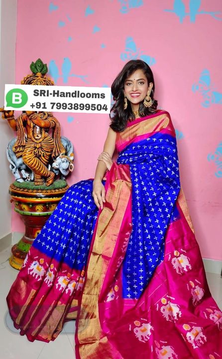 Pochampally ikkat PATTU sarees uploaded by Sri umamaheshwari ikat handloom on 7/22/2021