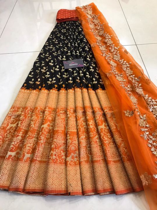 Halfsarees uploaded by Trendy collections on 7/22/2021