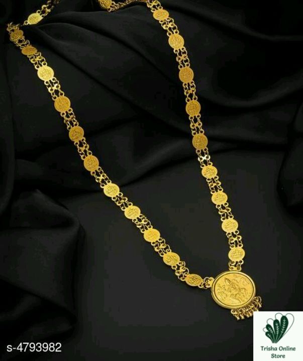 Women's Brass Gold Plated Necklaces & Chains uploaded by Trisha Online Store on 7/22/2021