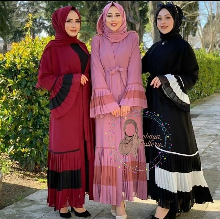 Pleted abaya  uploaded by Abaya, hijab , scarf , fancy abaya, on 7/22/2021