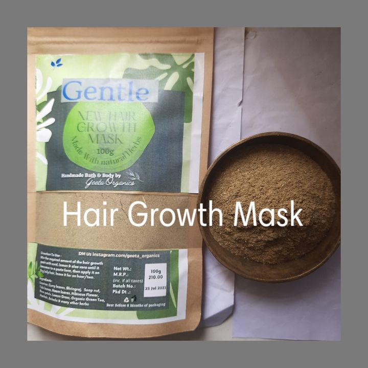 Hair growth mask made with herbs and leafs essential for hair growth  uploaded by Geeta Organics on 7/22/2021