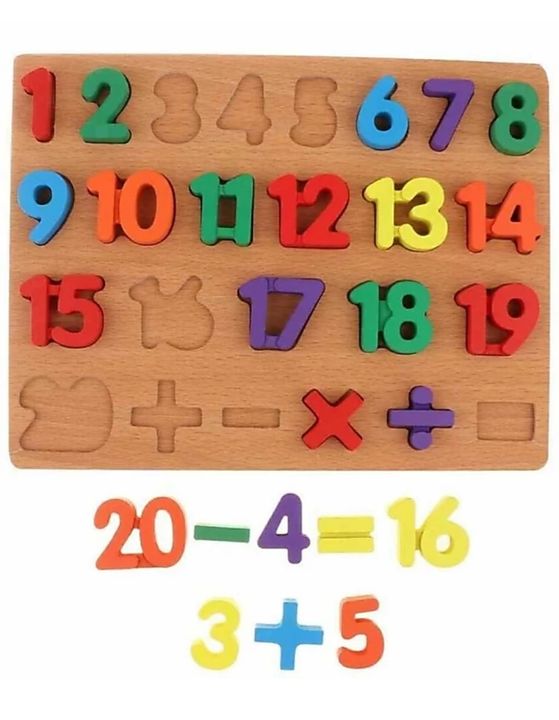 Wooden Numbers puzzle uploaded by Zazz store on 7/22/2021