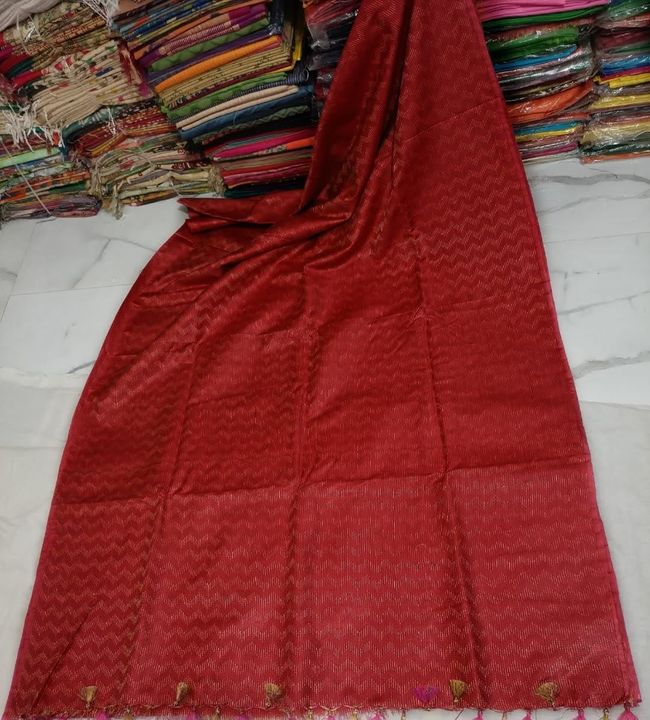👆👆👆👆👆👆100% Semi Silk softe  buta  Saree with also avaialble design

*orignal  colors Handloom  uploaded by Bhagalpuri silk fabric on 7/22/2021