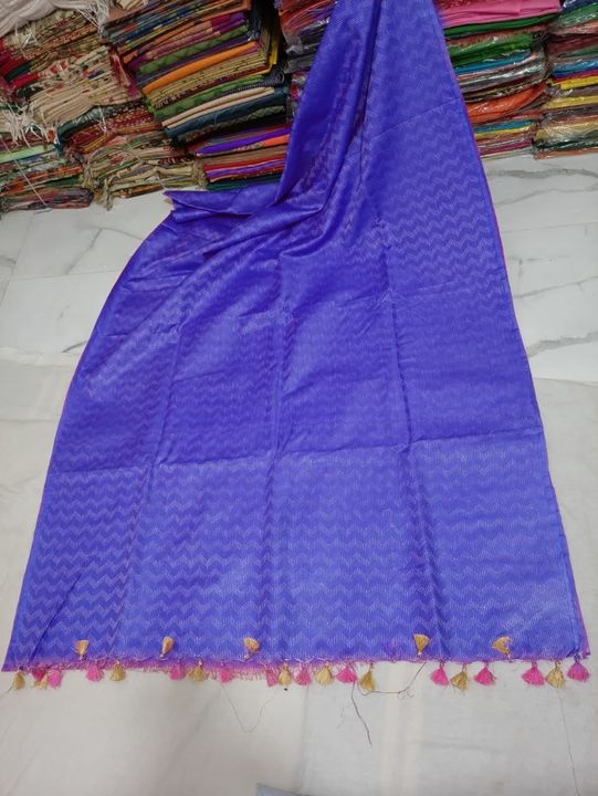 👆👆👆👆👆👆100% Semi Silk softe  buta  Saree with also avaialble design

*orignal  colors Handloom  uploaded by Bhagalpuri silk fabric on 7/22/2021