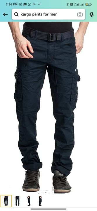 Post image I want 1 Pieces of Cargo pants require without any strap ...I don't want meesho item...if it's available as sample pic .
Below are some sample images of what I want.