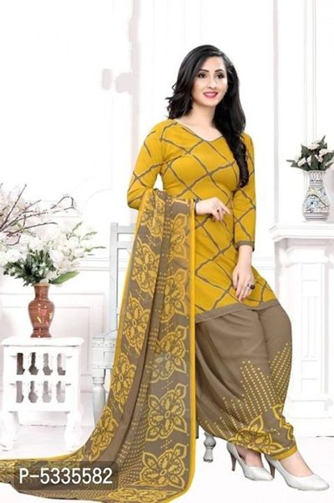Women cotton printed dress material with dupatta uploaded by business on 7/22/2021