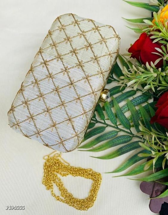 embroidery clutch  uploaded by pink Rose fashion Store  on 7/22/2021