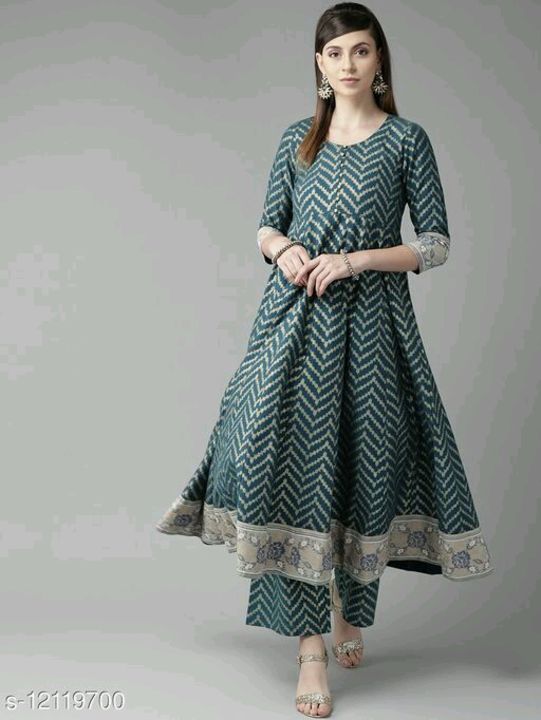 Post image Partywear designer Anarkali Price =1200Delivery free