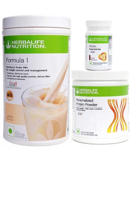 Herballife formula 1 vanilla shake 500gm.personalized Protein Powder 200gm .Afresh elaichi 50gm  uploaded by Herballife nutrition products on 7/23/2021