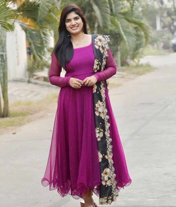 Gown with dupatta  uploaded by business on 7/23/2021