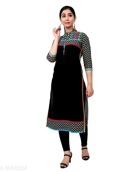 
 BLACK EMBROIDERY KURTA uploaded by business on 8/24/2020