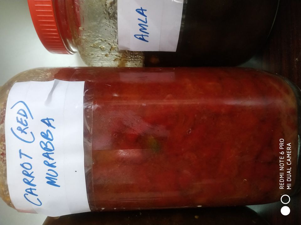 Red carrot Murabba uploaded by Bunty Babli Foods on 7/23/2021