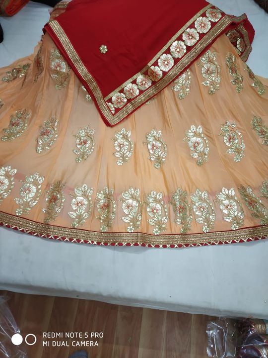 🕉🕉sell sell sell new lunch lehnga👆
👉 Pure chinon creap lehnga 
👉 Pure Georgette dupatta
👉 Gota uploaded by business on 7/23/2021