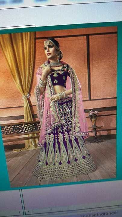 Women's embroidery lehenga with blouse uploaded by business on 8/24/2020