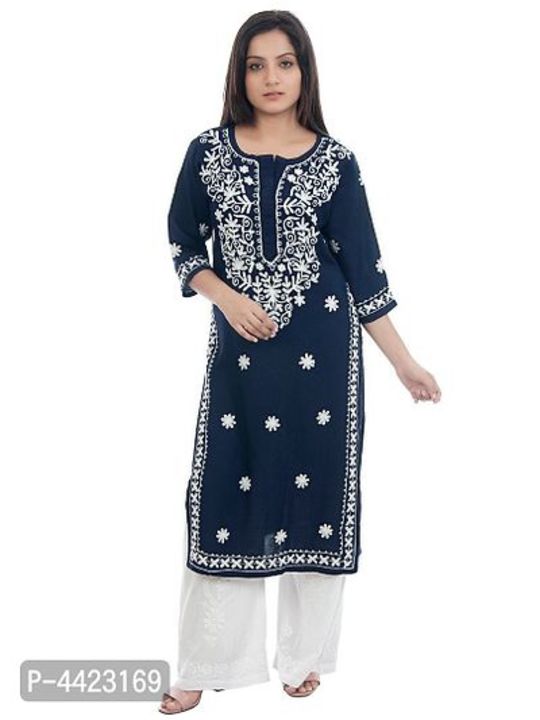 Post image Rayon Chikankari Straight Women's Kurtas
Color: MulticolouredFabric: RayonType: StitchedStyle: EmbroideredDesign Type: StraightSizes: S (Bust 38.0 inches), M (Bust 40.0 inches), L (Bust 42.0 inches), XL (Bust 44.0 inches), 2XL (Bust 46.0 inches)Returns: Within 7 days of delivery. No questions askedFree deliveryCash on deliveryPrice 560