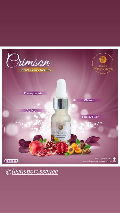 Leens Poressence Crimson Facial Glow Serum  uploaded by business on 7/23/2021