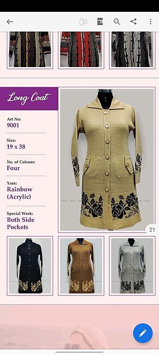 Full Long oversize coat for women  uploaded by KAVERI INDUSTRIES on 8/24/2020