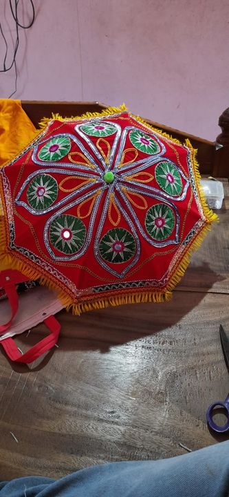 Post image We are manufacturer of applique hand work products like lampshades garden umbrella bedsheets cusion covers etc