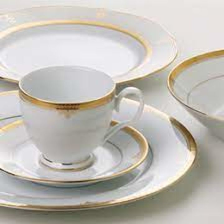 Post image I want 2 Pieces of Dinner set porcelain with gold lining .
Below are some sample images of what I want.