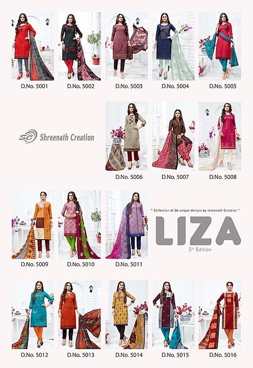 Post image Women's cotton printed dress materialLIZA CATLOK
16 PC CATLOK
💯% COTTON FABRIC
TOP 2/25
BOTTOM 2/=
DUP.2/25