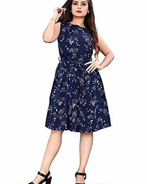 New ethcical fashion printed knee length dress  uploaded by business on 8/24/2020