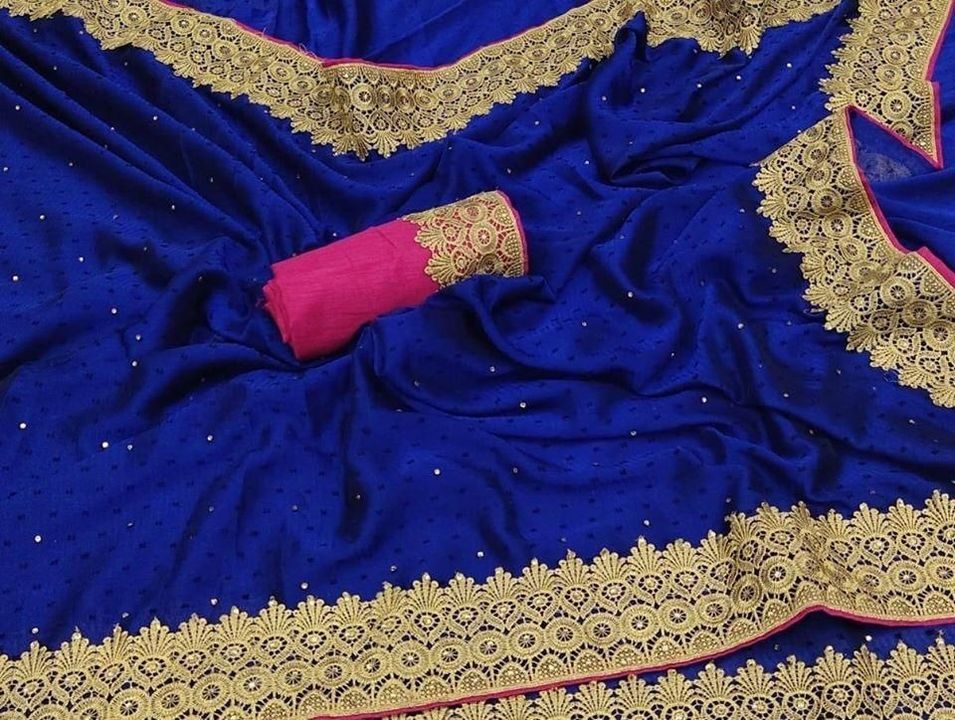 Post image *Identification of Indian women's attire*


*Saree Fabric* :-  Moss Chiffon Thousand Buti With Less bodar

*Blouse*:- Banglori Silk With Fulll Less bodar

Saree Size - 5.50 mitar

Blouse - 0.80 mitar. 
 




*Price :- 550/-*

Quality Assured. 
100% premium quality.