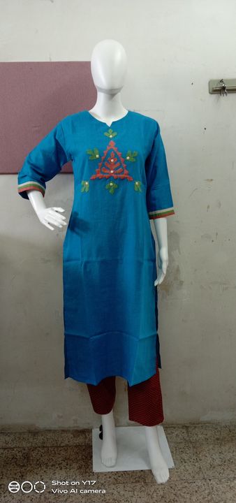 Aaplique kurti uploaded by business on 7/23/2021