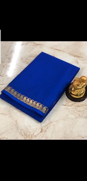 Crepe mysore silk saree uploaded by Blue Blossom on 7/23/2021