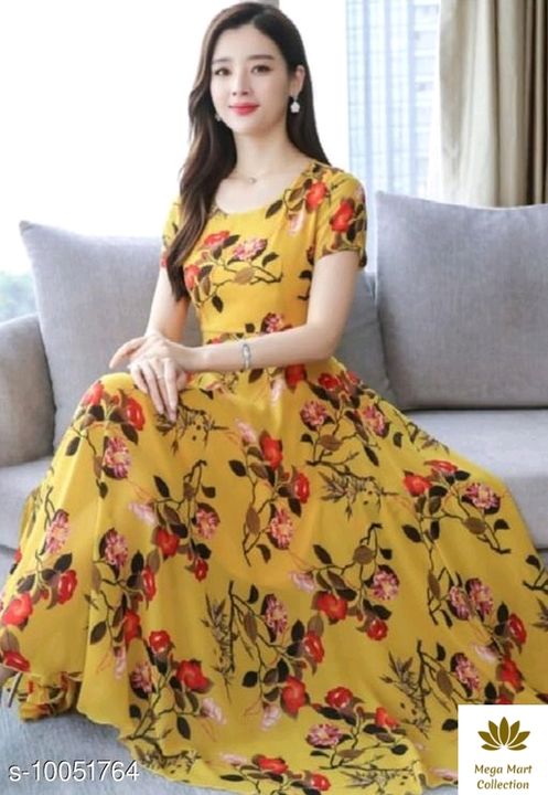 Post image Cod👈😍Return policy😍😍👇👇👇✨✨✨😍😍😍Kisi ko mairai product par apna marzin laga Kai sell karna Chata ho to massage me😍😍😍😍😍😍😍😍😍😍✨✨✨✨✨✨✨✨✨✨✨Checkout this latest DressesProduct Name: *RAABTA MUSTARD 30 FLWER PRINTED LONG DRESS*Fabric: CrepeSleeve Length: Short SleevesSizes:S, M, L, XLCountry of Origin: IndiaEasy Returns Available In Case Of Any Issue*Proof of Safe Delivery! Click to know on Safety Standards of Delivery Partners- https://ltl.sh/y_nZrAV3