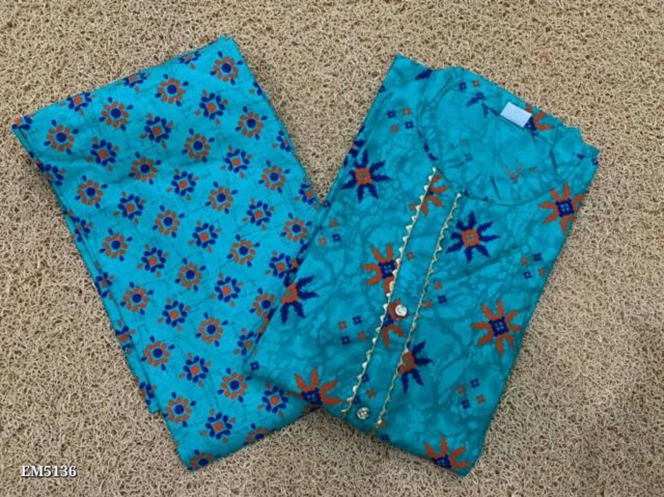 Kurti with pant  uploaded by Happy UNQ on 7/24/2021